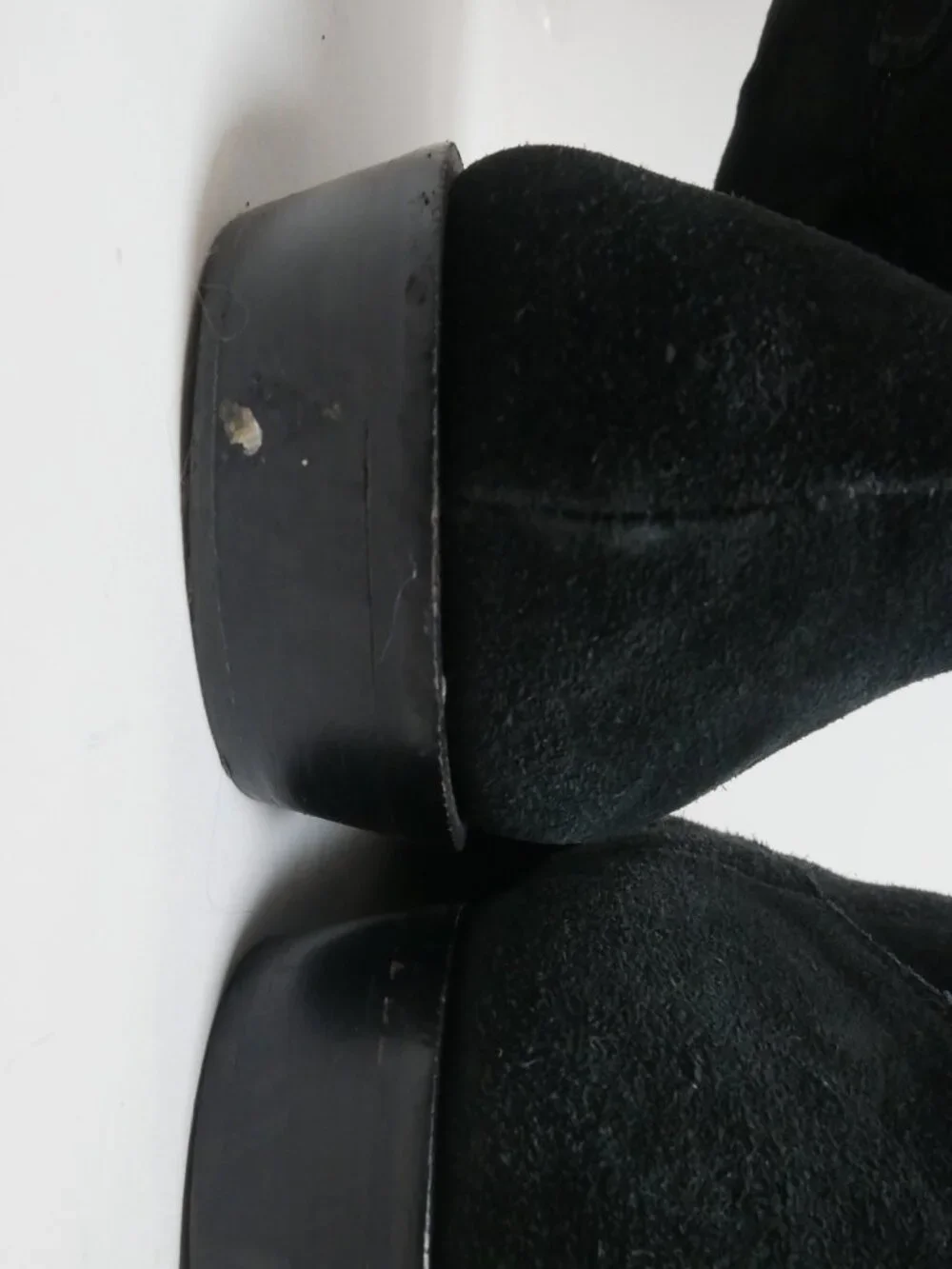 Rebecca Minkoff Chasity Black Suede Genuine Leather Boot Bootie 7M Ankle Pull On